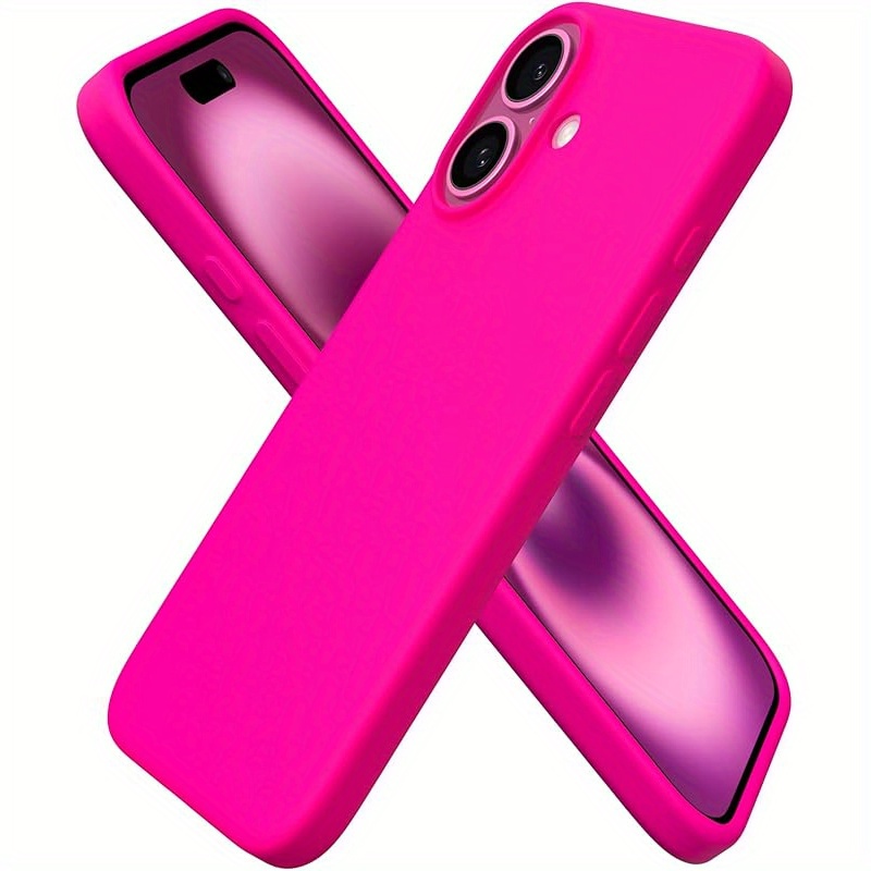 Slim Liquid Silicone Case for Iphone 16, 16 Plus, 16 Pro Max, And 16 Pro, Featuring Three Layers of Full Coverage, Soft Gel Rubber for Shock Resistance, And a Protective Cover Lined with Anti-Scratch Microfiber. - Image 5