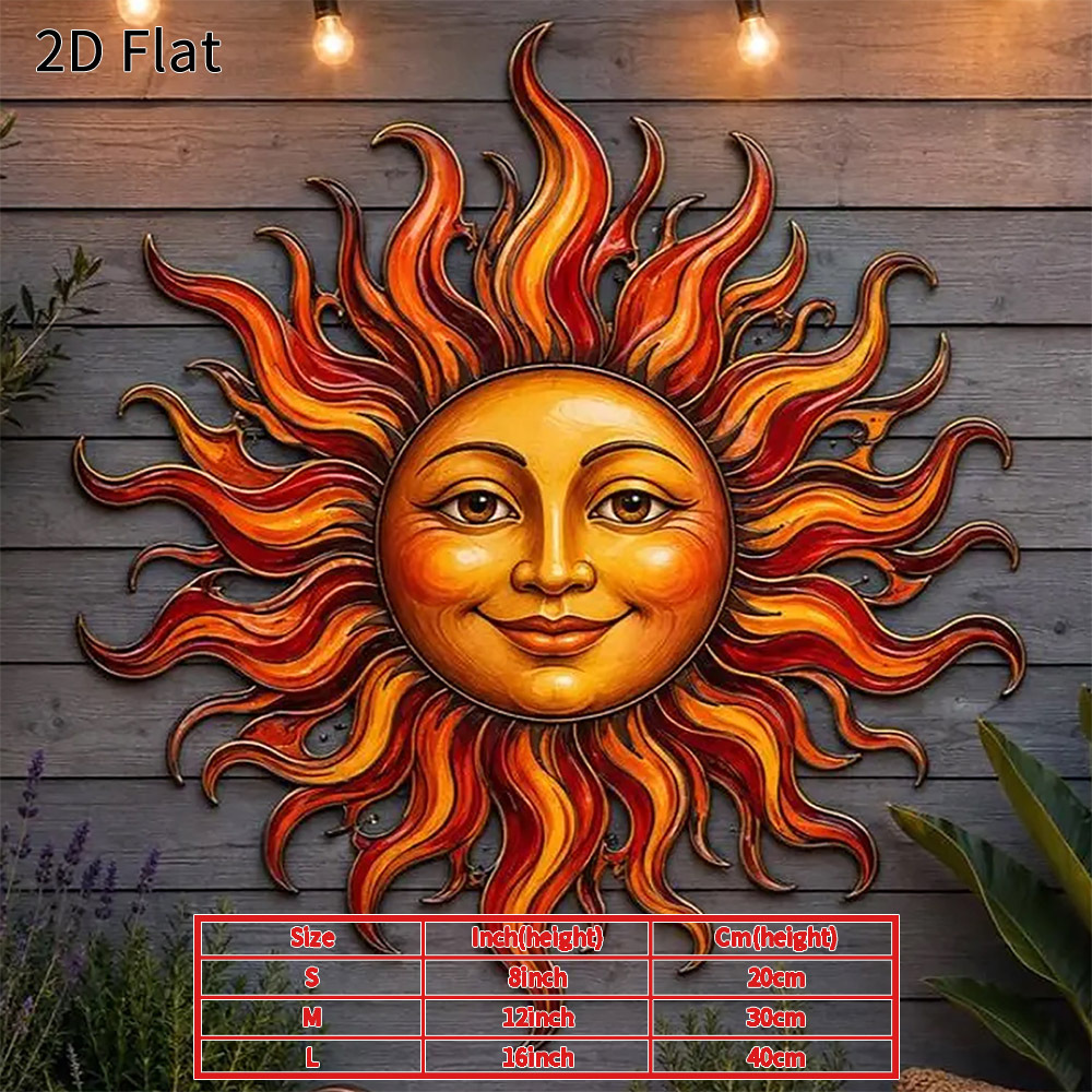TEMU 2d Flat - 1pc Acrylic Wall Decor 2d Flat Countryside Decoration, Suitable For Home Porch, Warm And Durable Waterproof Plaque, Perfect