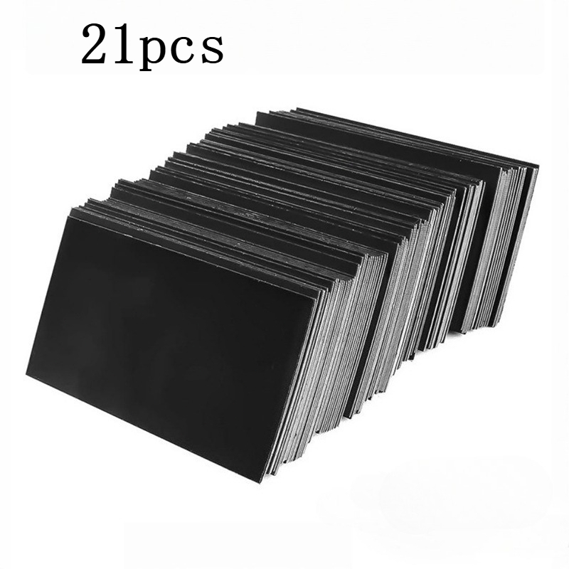 Image of 21pcs Flexible Magnetic Stickers, Rectangular Design, Self-adhesive, Reusable, Leaves No Residue. Ideal For Use On Refrigerators, Walls, Glass Surfaces, Crafts, And Holiday Party Decorations