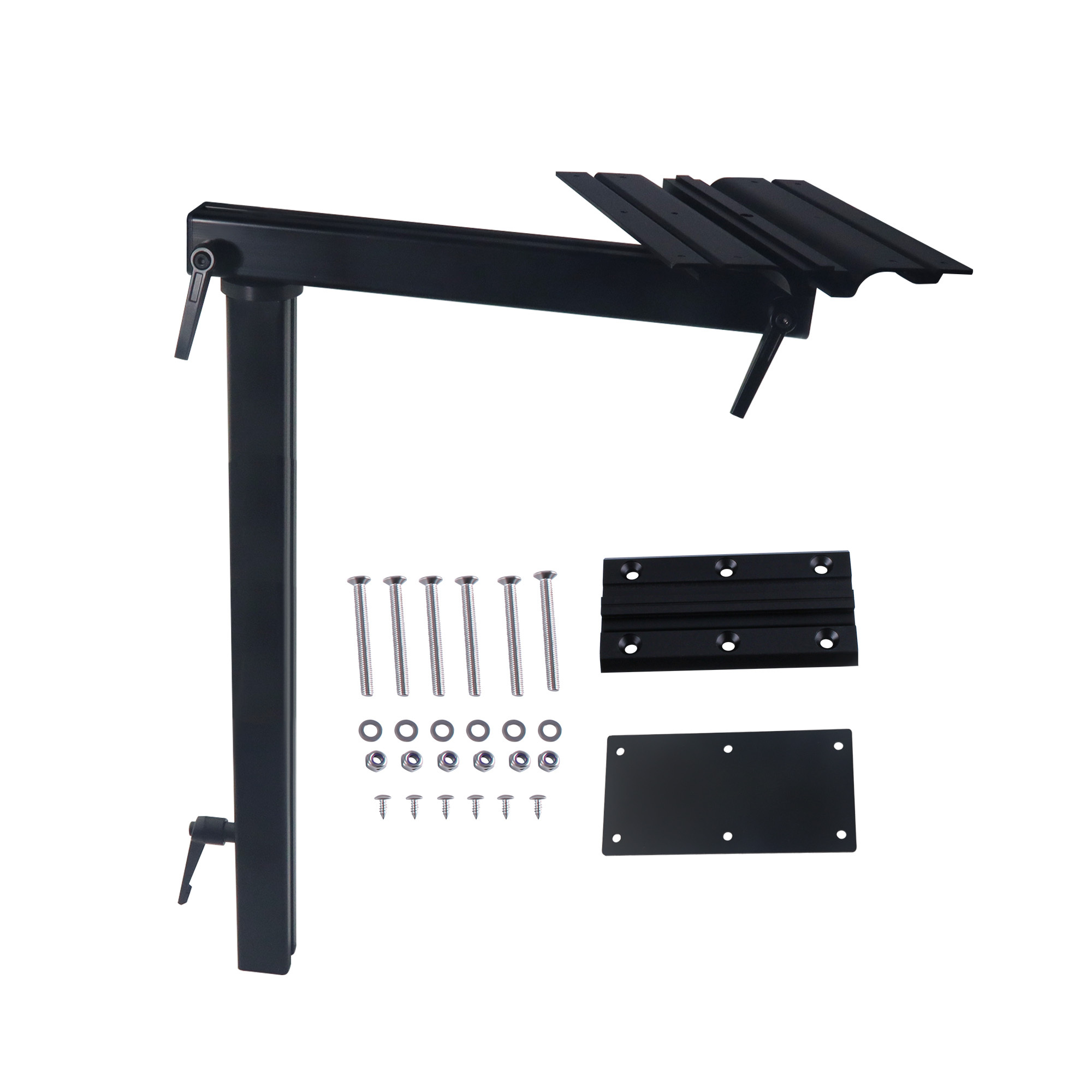 1 Set Heavy-duty Adjustable & Removable Table Leg With Swivel Base - Portable Suitable For Boats, Rvs, , Campers, Caravans - Sturdy Removable Base For /outdoor Use, Installation Floors, Decks, Cabins