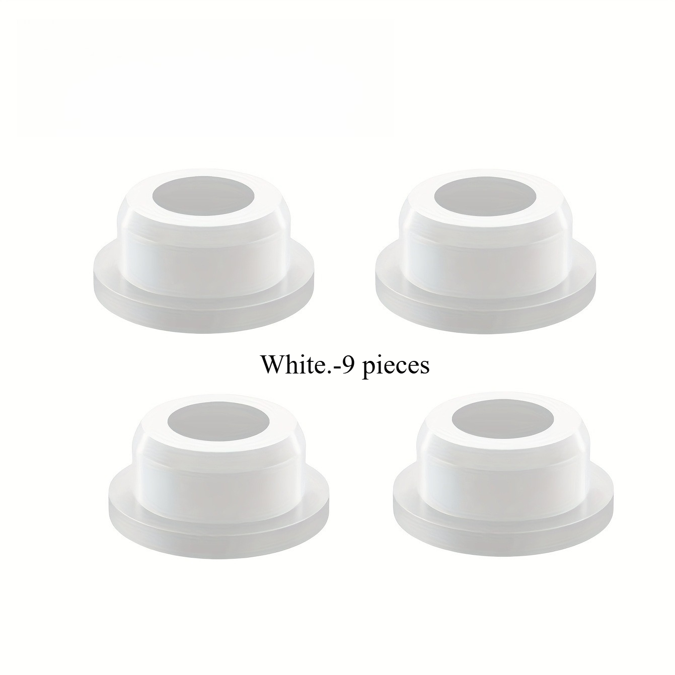 TEMU 9 tapones blancos para fregadero - Fácil de apretar, no requiere instalación, a prueba de derrames, adecuado para fregaderos de baño y cocina,