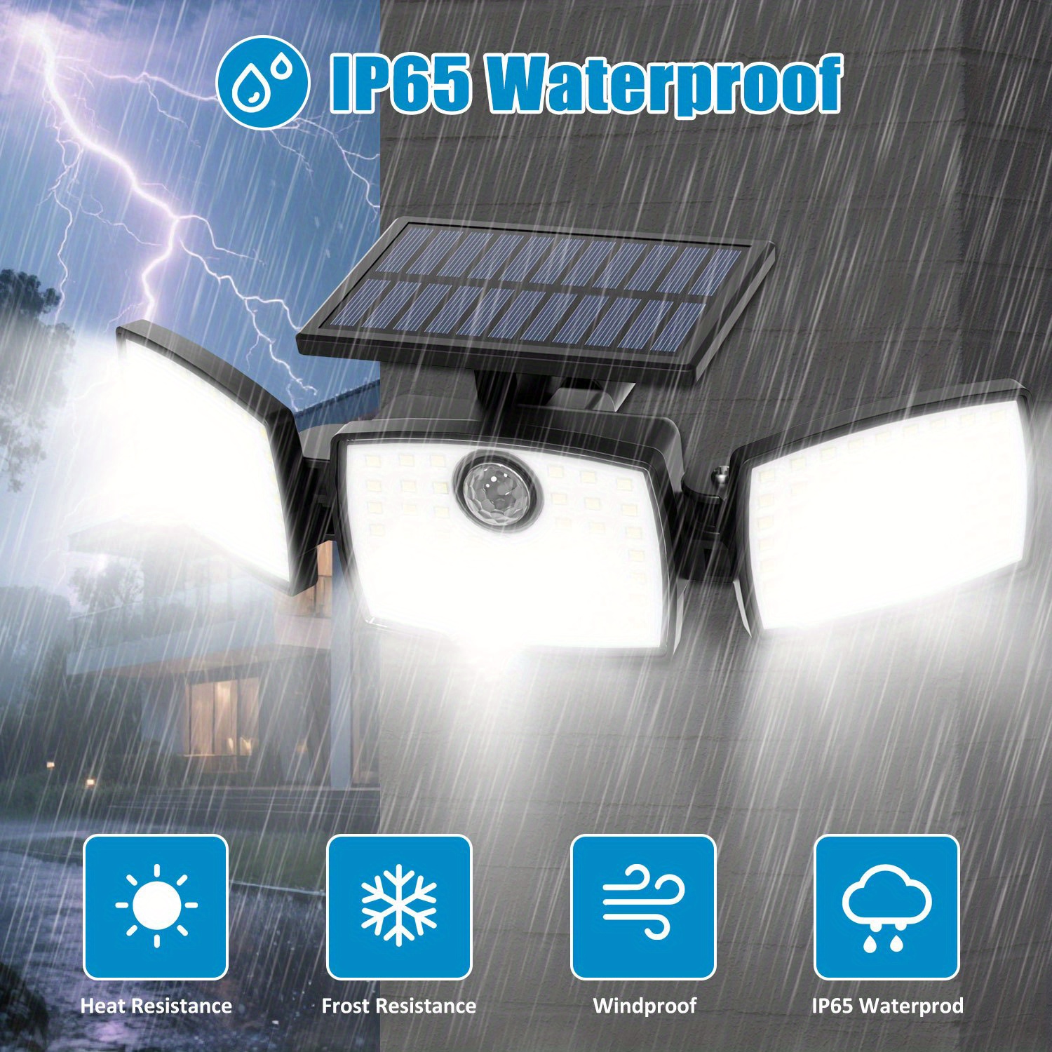 Solar Outdoor Lights with Remote Control