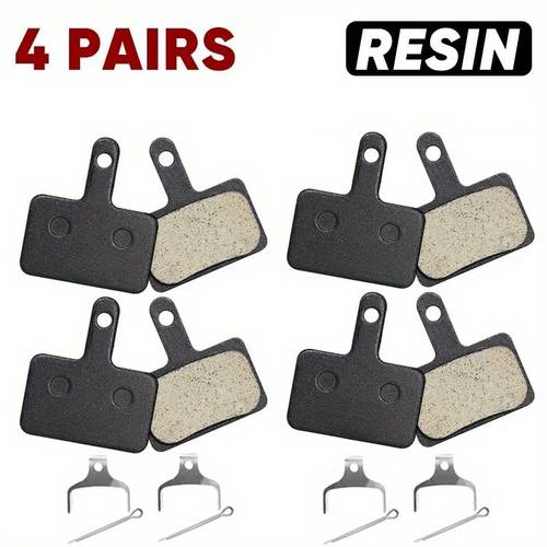 2 4 pairs of resin brake pads for bicycle components 01s wear resistant hydraulic brake pads mtb brake pads for b03s b05s bicycle accessories