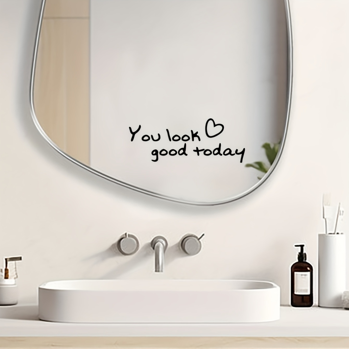1pc 1pc ' Today' Static Cling Sticker - Self-adhesive, Removable Without Trace, For Living Room, Bedroom, Or Bathroom - Enhances Home Decor With An