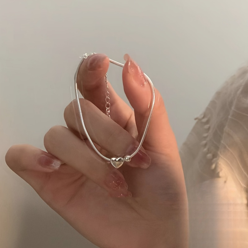 Heart Pendant Bracelet for Anniversary & Everyday