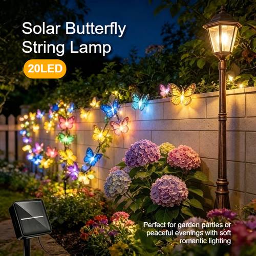 5m 20led string lights realistic ambient decor outdoor garden patio fence balcony tree hanging landscape lighting romantic party decoration
