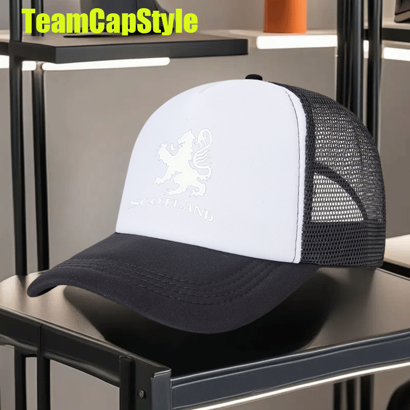 a fun scotland printed outdoor mens summer breathable mesh