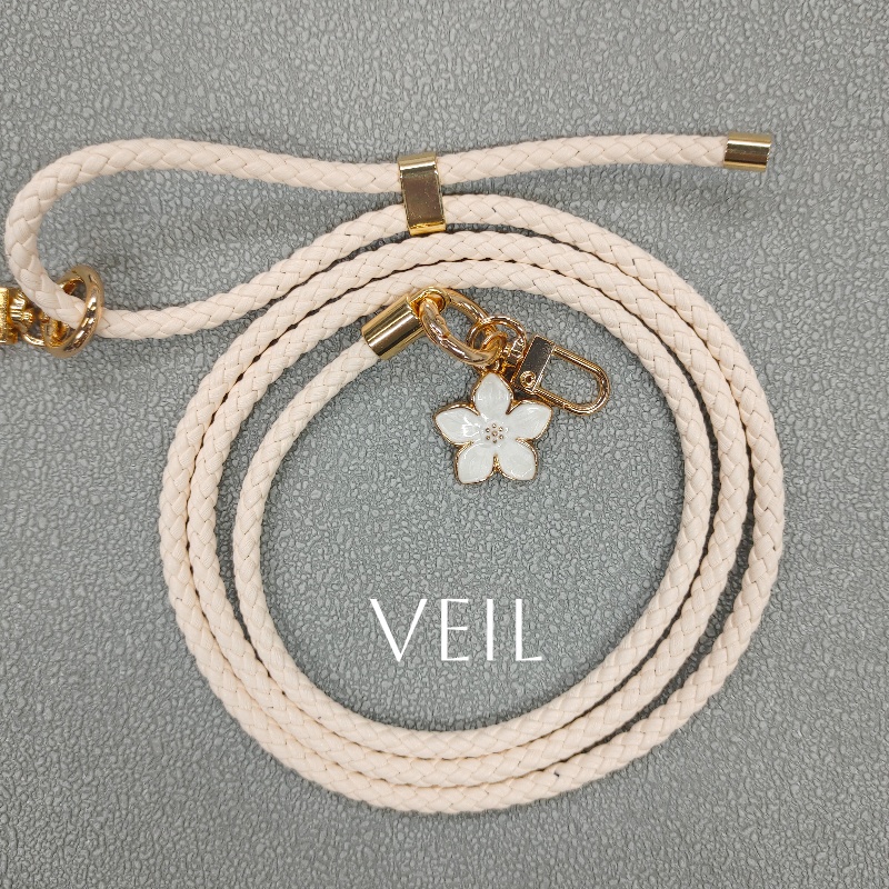 TEMU Un cordon de téléphone avec des fonctionnalités anti-perte réglables - d'un petit breloque de fleur, cette chaîne de sac multifonctionnelle est