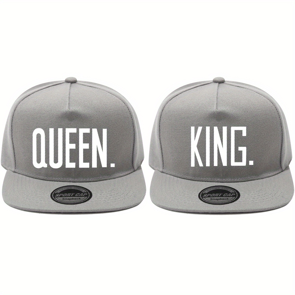 TEMU 2pcs Urban Unisex Flat Brim Cap, Versatile Street Fashion Hip-hop Hat For Spring And Summer