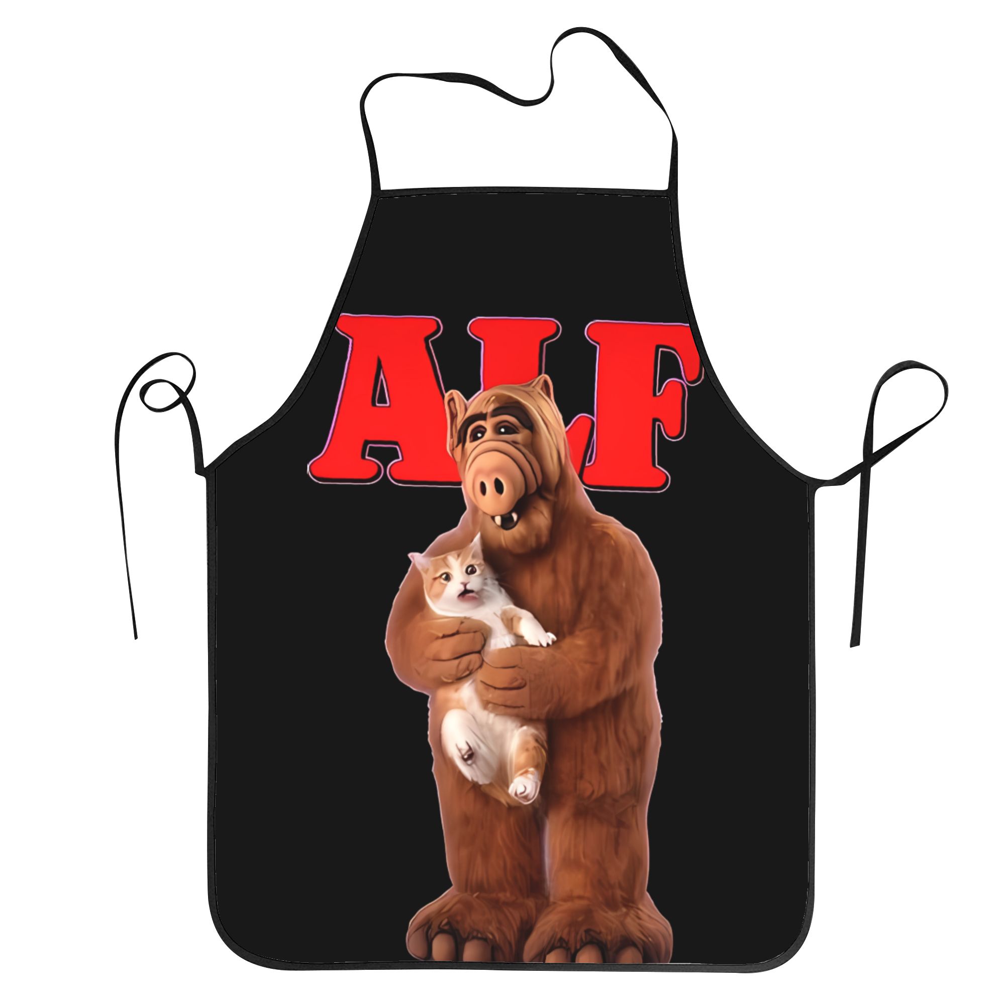TEMU 1pc Funny Cats Apron - Unisex & Suitable For Cooking, Baking, Gardening - Apron With Print, Tablier Cuisine For , Kitchen Chef Apron For Use,