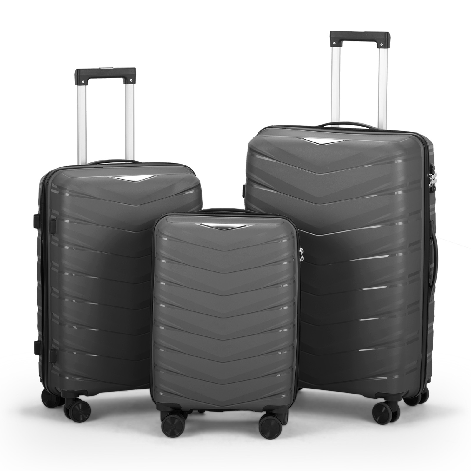 3pcs Set Lightweight Suitcase with TSA Lock (20/24/28)