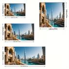 polyesterblanding dug med dubai & print, , nem at rengøre, tætsiddende rektangulær borddækning til køkken, spisestue, festdekoration, tilpasset bordklæde, let at materiale