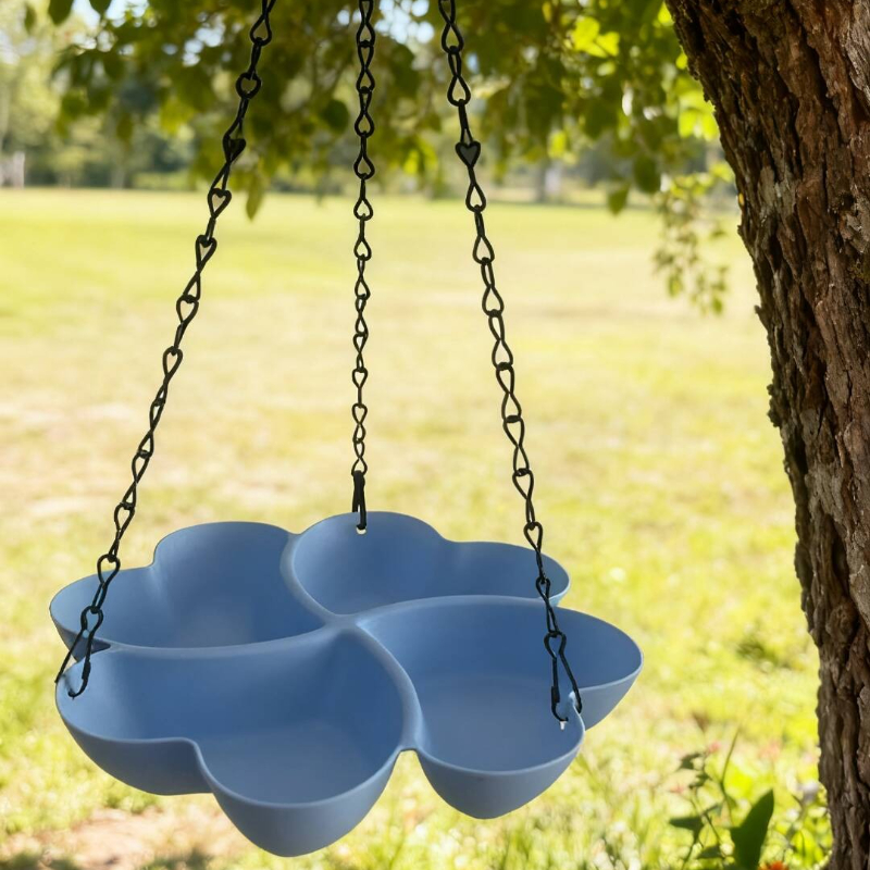 1pc Easy Hanging Bird Feeder/bird Bowl/bird Waterer - Durable Plastic, Multifunctional, Suitable For Parrots And Hummingbirds, Decorative Bird Feeding Station, Easy To Hang, Without Battery