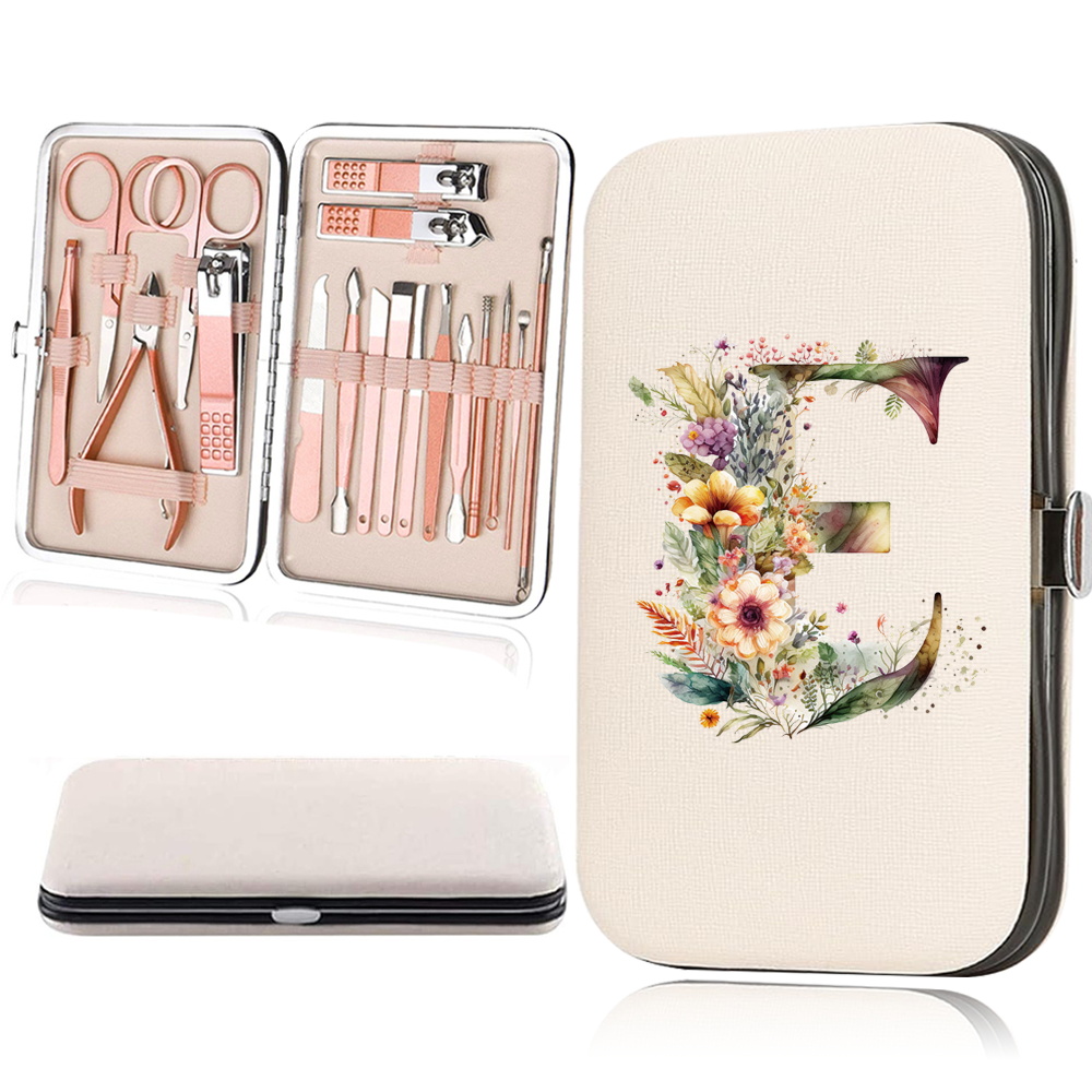 18pcs Essential Travel Nail Clipper Set with Organizer Case