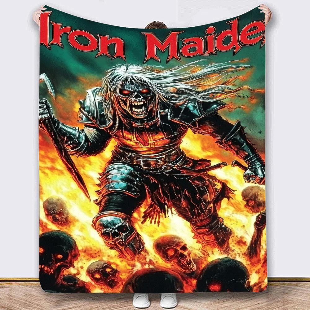 

Heavy Metal Band Flannel Throw Blanket - Lightweight, Warm & Stain-resistant For All