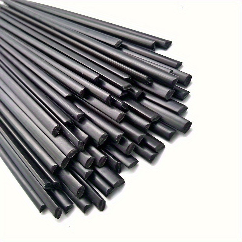 40 Black And White Pp Plastic Welding Rods, Designed For Car Motorcycle Fairings And Fender Repairs