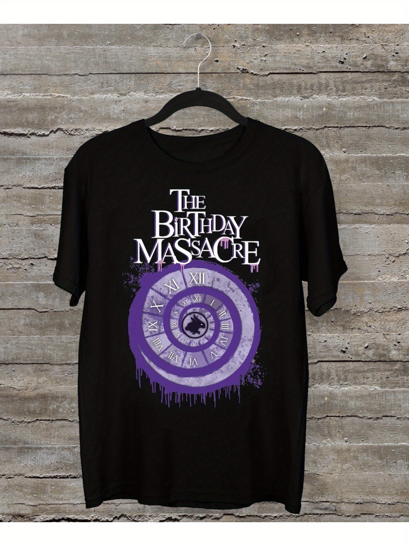 the birthday graphic t-shirt - black cotton round neck tee with