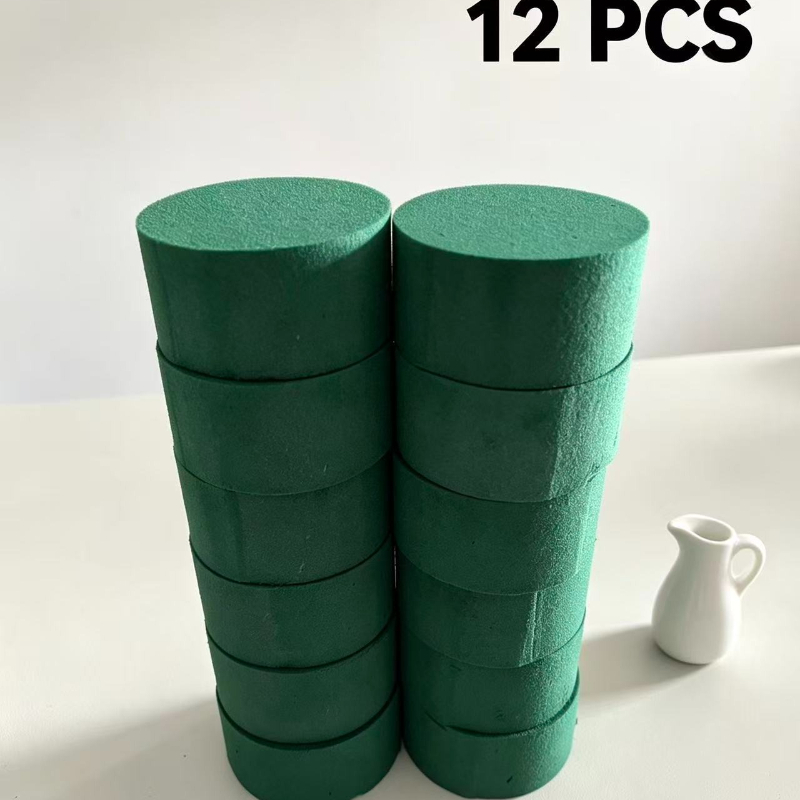 TEMU 12pcs () Round Flowers Flower Clay, Firm Texture And Non-shattering, Absorption And Long-lasting Water , Can Long-term . Suitable For Hugging