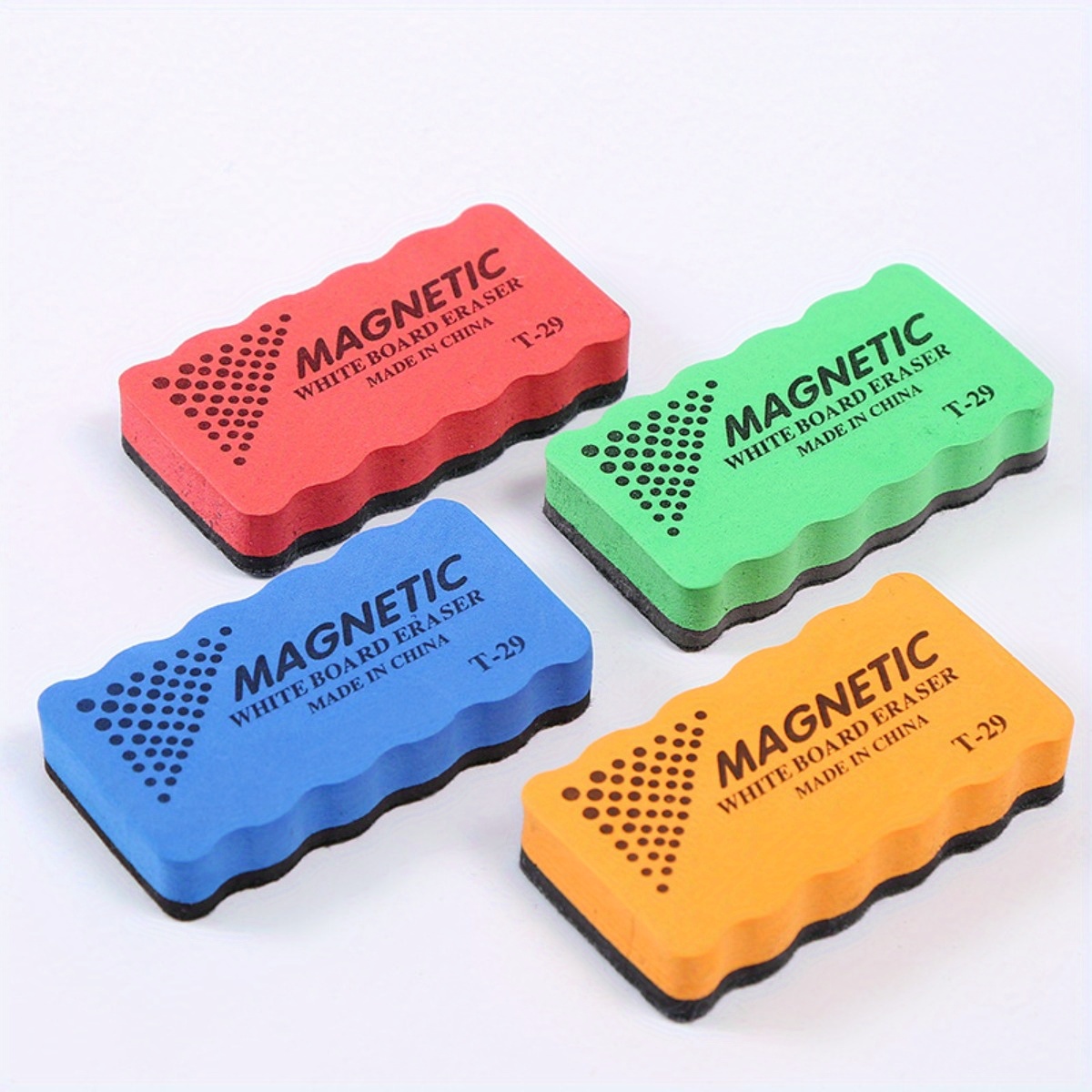 Extended And Widened Large Size Wavy Whiteboard Eraser Backboard Board Eraser Creative Anti-shedding Cleaning Blackboard Eraser Magnetic Chalk Eraser Teaching Stationery Adsorbed On Whiteboard