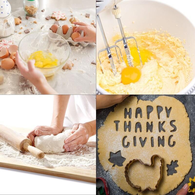6pcs thanksgiving stainless steel cookie mold cake baking diy tool set   thanksgiving Product details 4