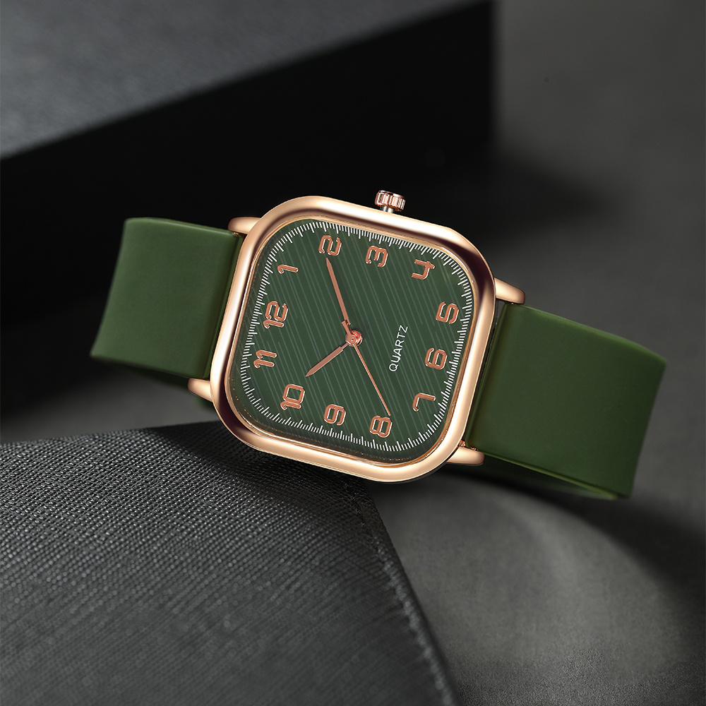 New Women's Quartz Watch, Square Dial Design