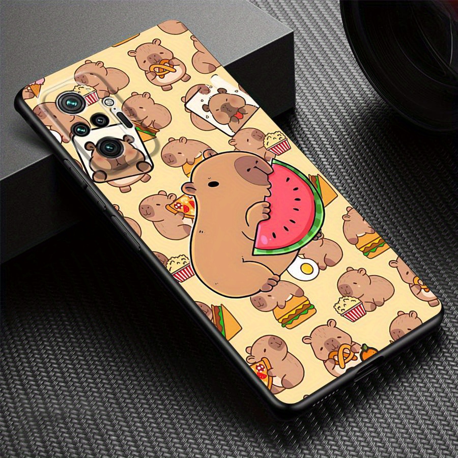 TEMU Cute Capybara Phone Case For Xiaomi Redmi Note 7 8 11 12 13 Pro Plus 8t 9s 9t 10s 11s 12s 12pro+ Armor Cover