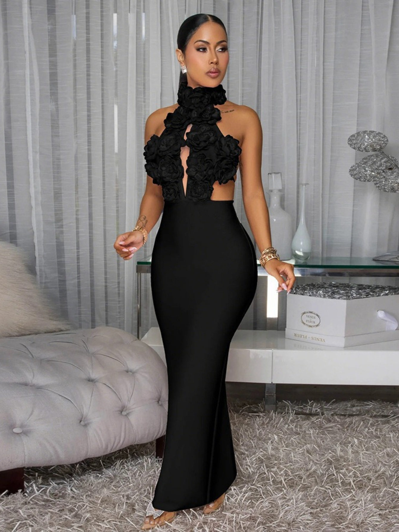 double crazy square neck contrast sequin mesh bodycon dress Off Shoulder Rhinestone Detail Aloruh Dark Purple Sleeveless Small (2 Monsoon Wear Size (Waist):65