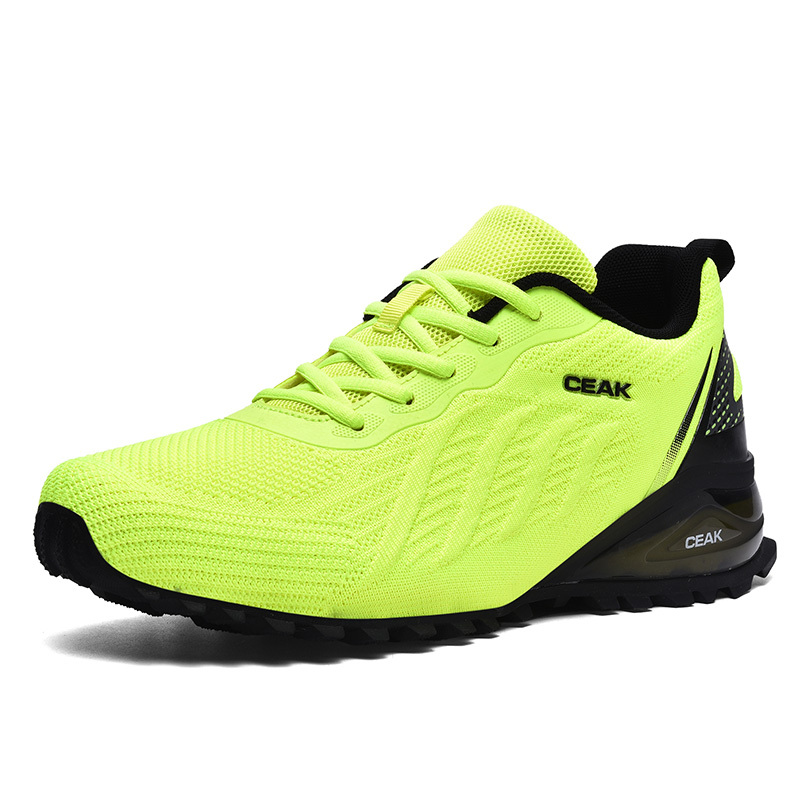 Men's Wide Width Elastic Closure Sneakers for Running & Walking