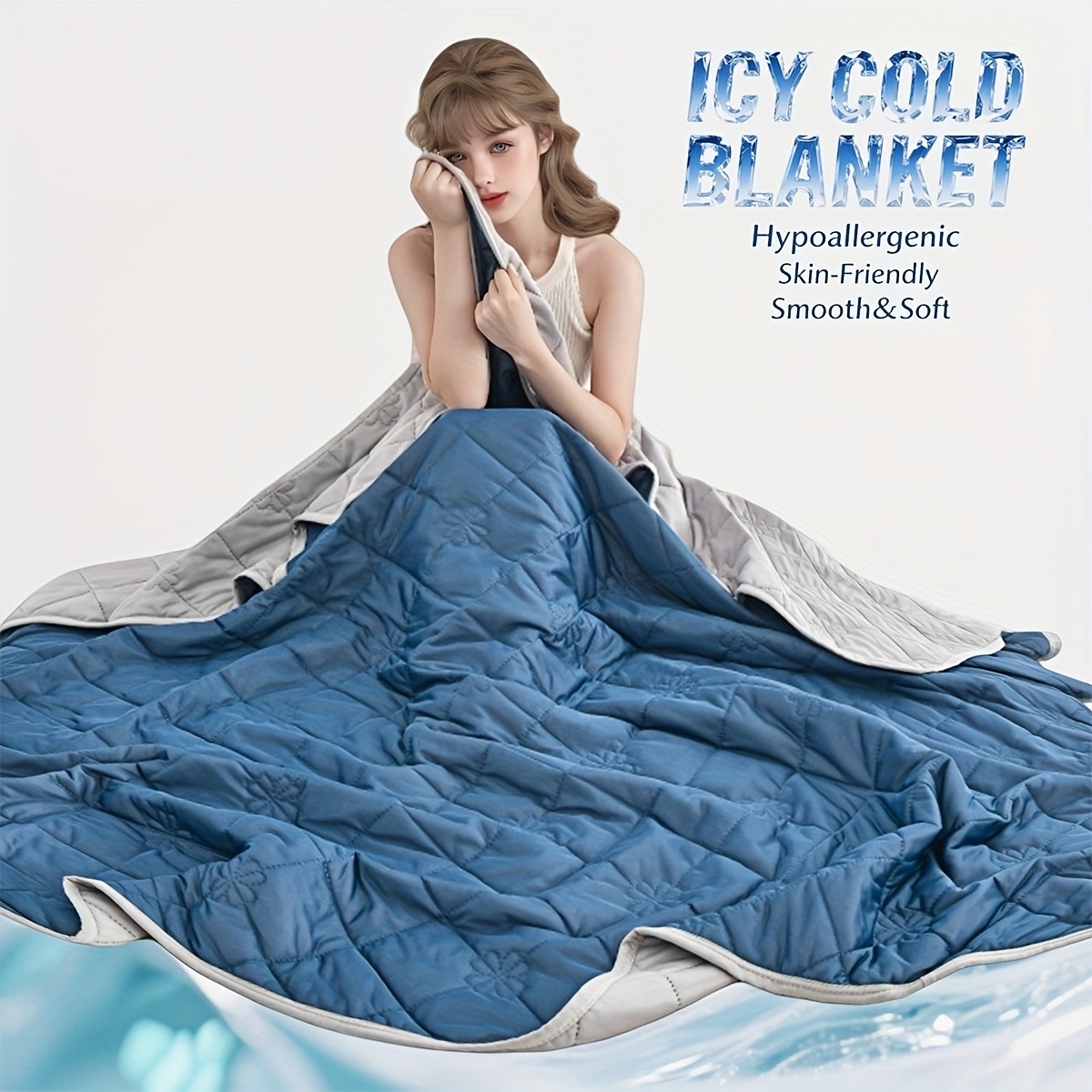 Local Warehouse 1pc Of Large Size Summer Quilt Suitable For Hot Sleepers, Double-sided Design, Light And Soft For Summer Sleeping Bed