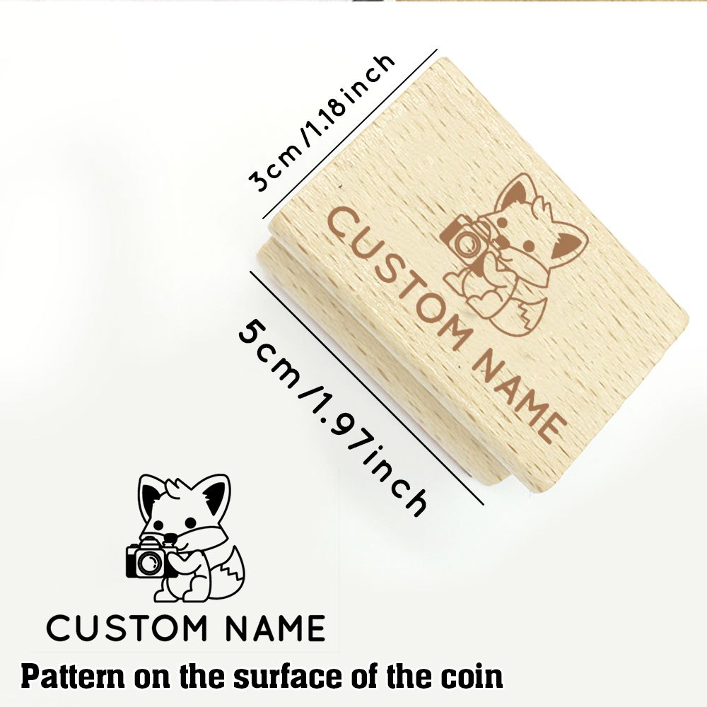 Custom Exquisite Wooden DIY Decoration Hand Account Stamp