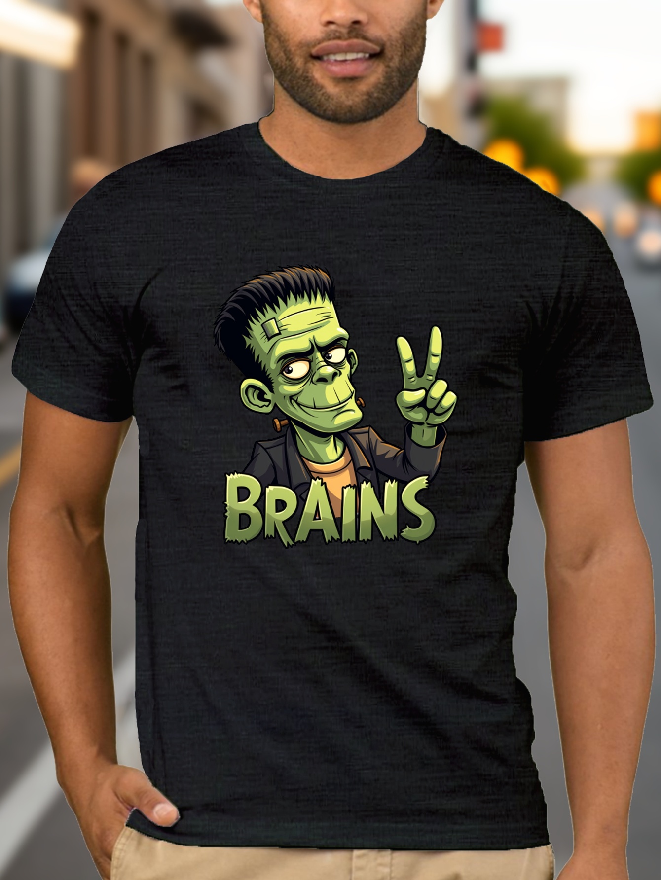 halloween zombie camiseta manga corta cuello Temu Spain