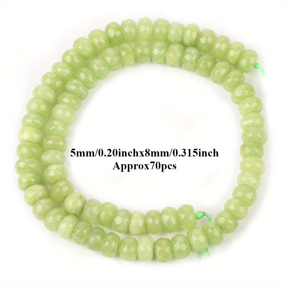 Natural Faceted Rondelle Stone Beads for Jewelry Making