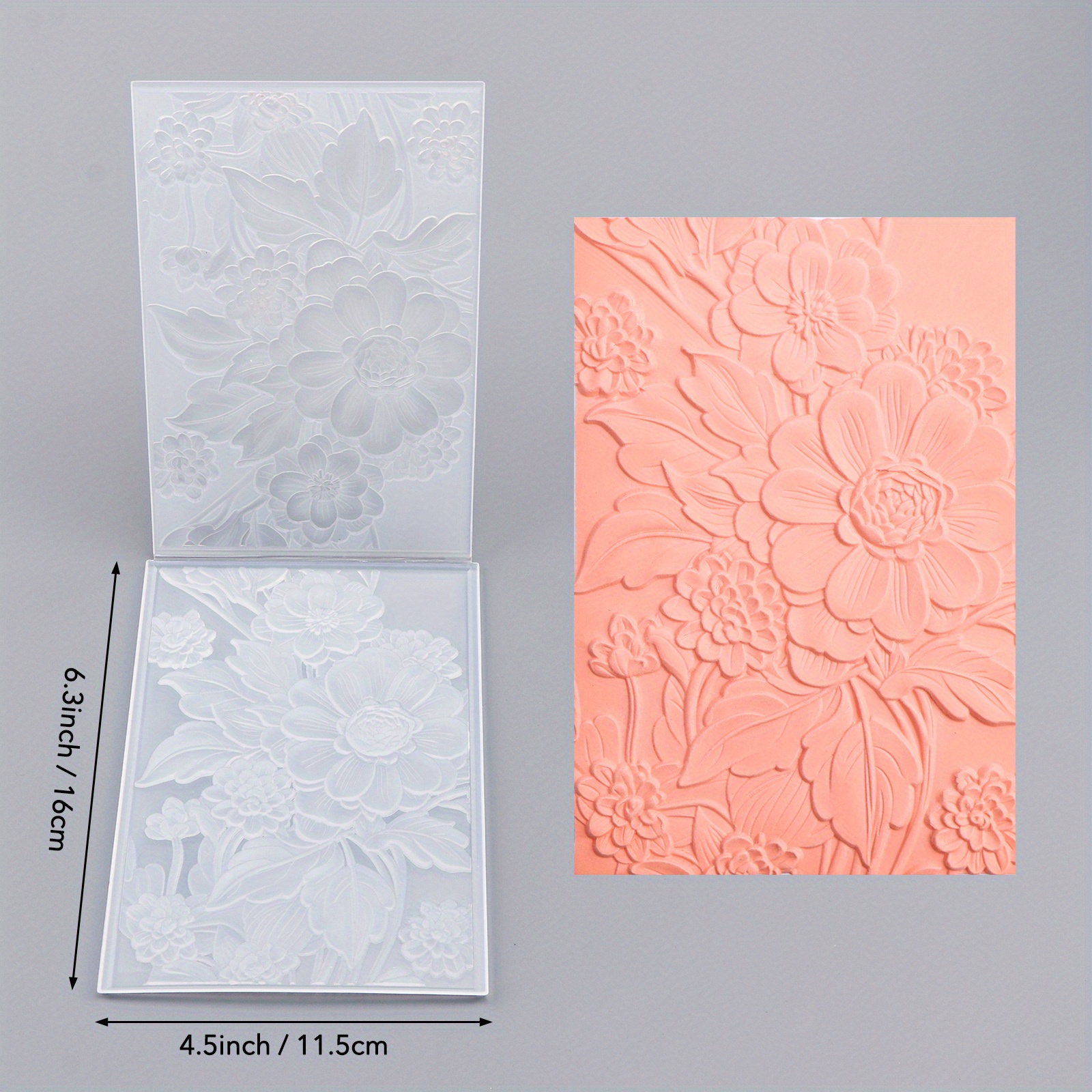 TEMU 3d Embossing Folder Featuring A Lovely , Scrapbooking And Crafting Projects, Including Template Molds And Decorative Crafts