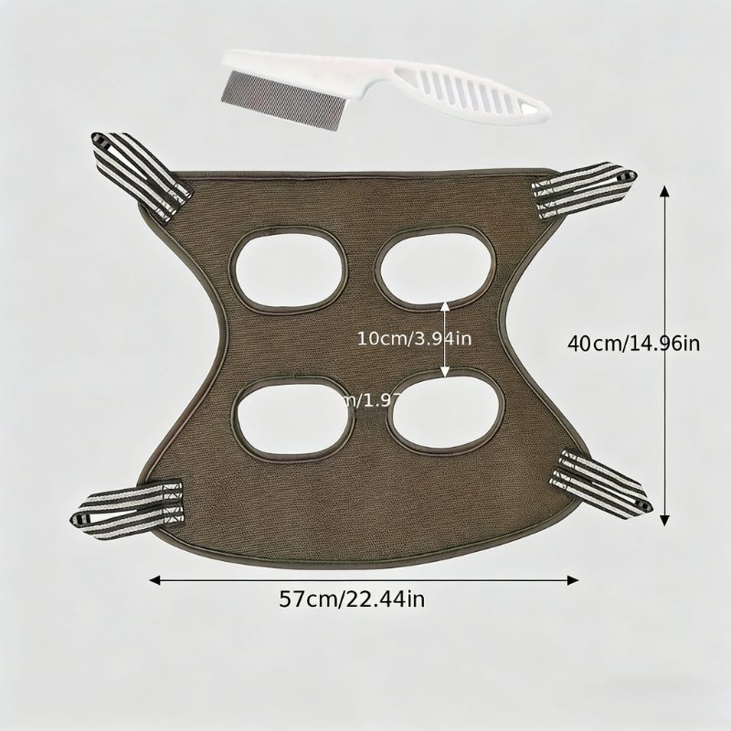 TEMU 2pcs Removable Anti-bite Pet Nail Clippers And Grooming Hammock, With Removable Trimming Bed/washing Table - Heavy-duty Dog Nail Trimming Bed,