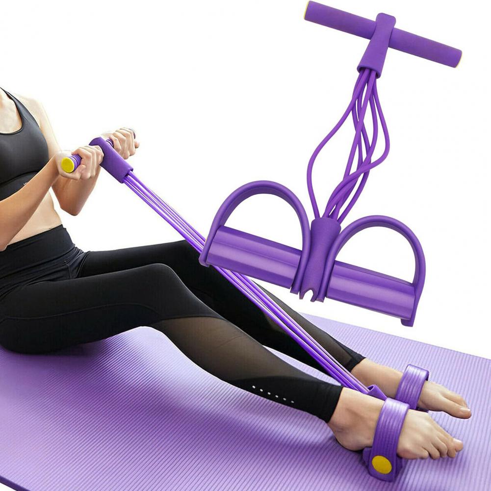 bands with handles for multifunctional yoga sit ups suitable for   men and women this   pedal   trainer features six strands of thickened rope designed for effective abdominal workouts Product details 1