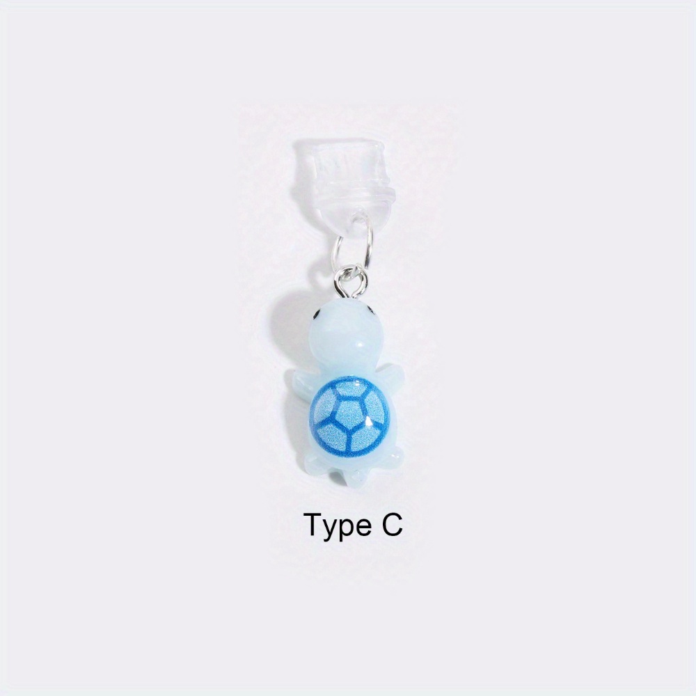 TEMU 1pc Mini de Compatible con iPhone y Puertos Tipo-C - Adorable Tapón Antipolvo, Encanto para Conector de Carga, Accesorio para Teléfono (Colgante