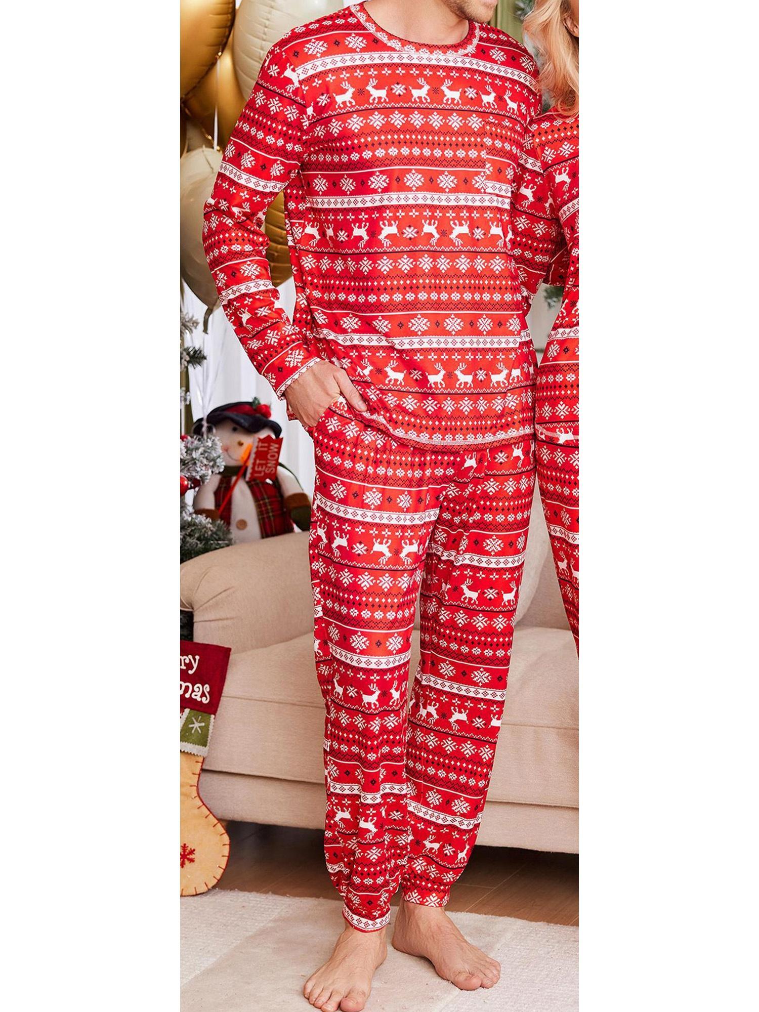 christmas pajamas men matching long sleeve holiday pjs Temu - Main Image