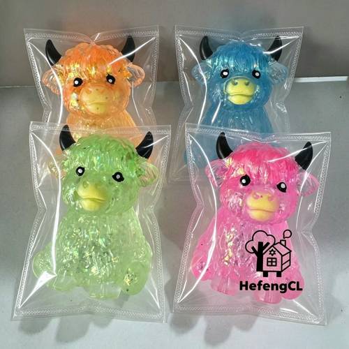 toy toy figure doll soft slow rebound cute maltose highland cow sensory toy random color 1pc slow toy cute soft squeeze toy birthday and holiday gifts