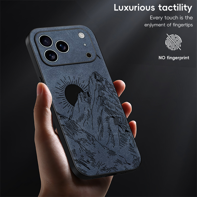 TEMU Phone Case: Luxury Synthetic Leather Phone Case For Iphone 17/ 17air/ 17pro/ 17promax Protective, High-quality