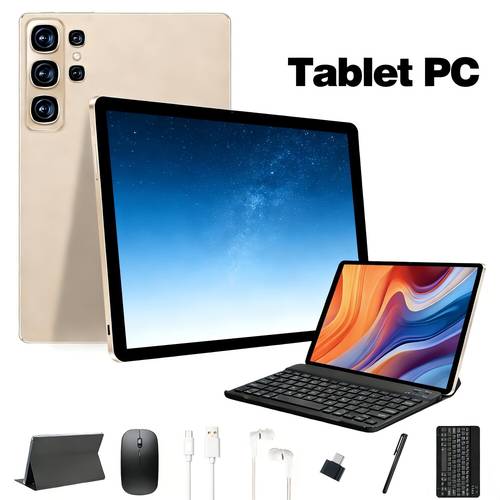 2026 -In-1 Tablet | 11.6-Inch Large Screen, HD Front And Rear Cameras, 15 System, 8GB And 128GB Storage, 4000Mah Battery, Free Stylus, Protective Case, Keyboard And Mouse Included - Birthday And Holiday Gifts, Tablet