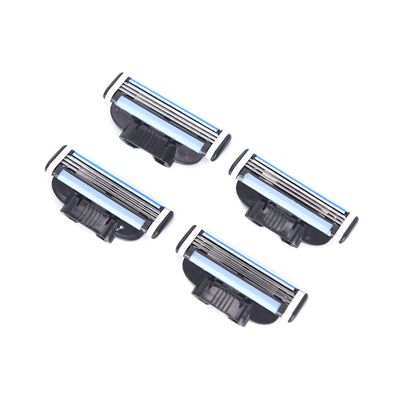 4pcs Compatible For 3 Speed Knife Holder Cartridges Manual Shaving Three-layer