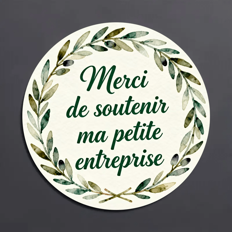 TEMU 160/480 autocollants français " de Entreprise" - Idéaux pour de petites entreprises, de cadeaux, l'affichage de bijoux et les étiquettes de