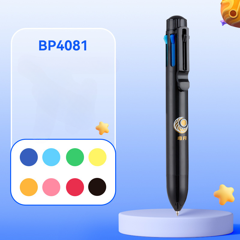 Image of -color Ballpoint Pen, In One, For Note-taking, Press-type Colorful Marker, Multi-functional Pen, Colors, Ideal For Office And Doodling Use