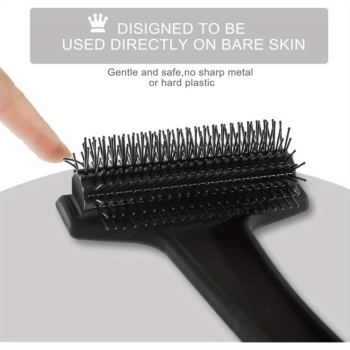 back scratcher for men 16   scratcher extendable bristled scratching head body brush long folding handle with massage rollers labor saving and flexible gift for stop itching Product details 6