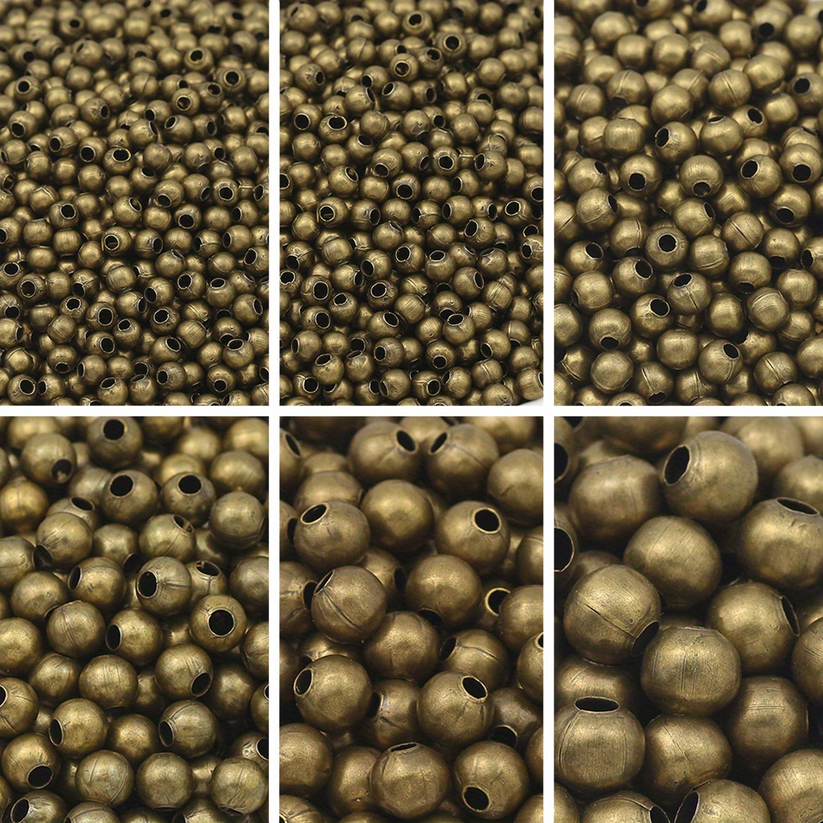retro iron bead metal bead bohemian style round bead loose bead spacer beads beads bead assortments for bracelet necklace clothing matching making additions materials