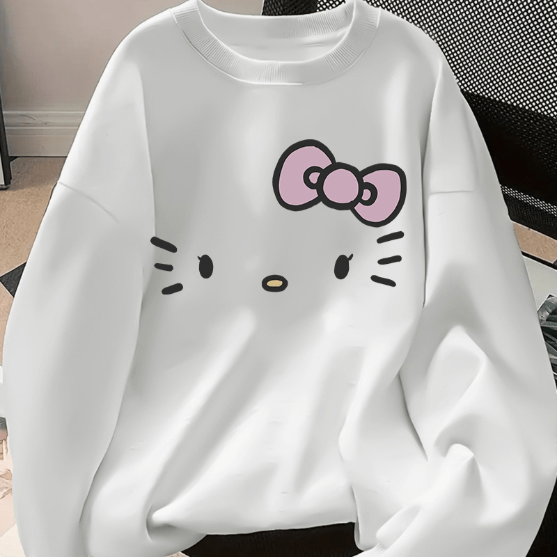 

Sweatshirt, Crew Neck Casual Sweatshirt For Winter & Fall, Women's Clothing