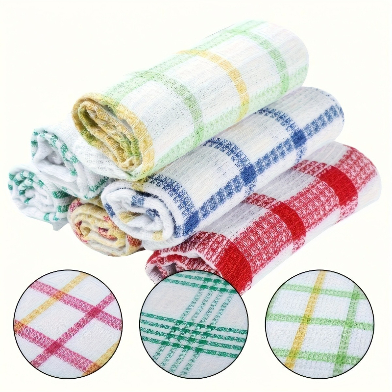 TEMU Oil-absorbent And Kitchen Dishcloth, Soft Water-absorbent Washing Towel, Household Cleaning Tool, Reusable And Durable Quick-dry Dish Cloth,
