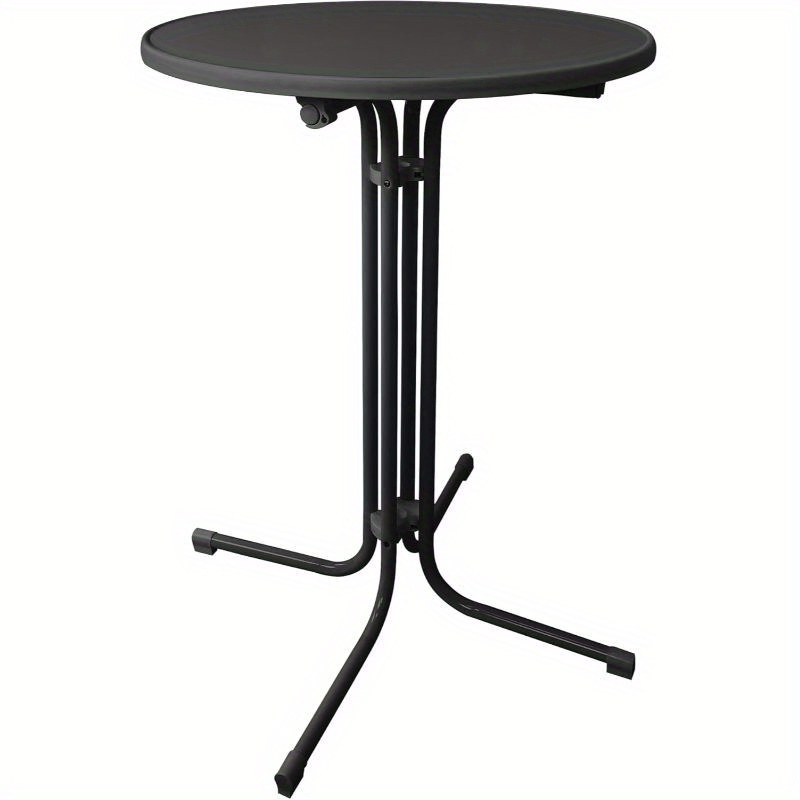 Ø 80 Cm Bistro Table Garden Table Folding Round Table With Adjustable Feet And Thick Legs Folding Table Outdoor Party Table, Max. Weight 80 Kg