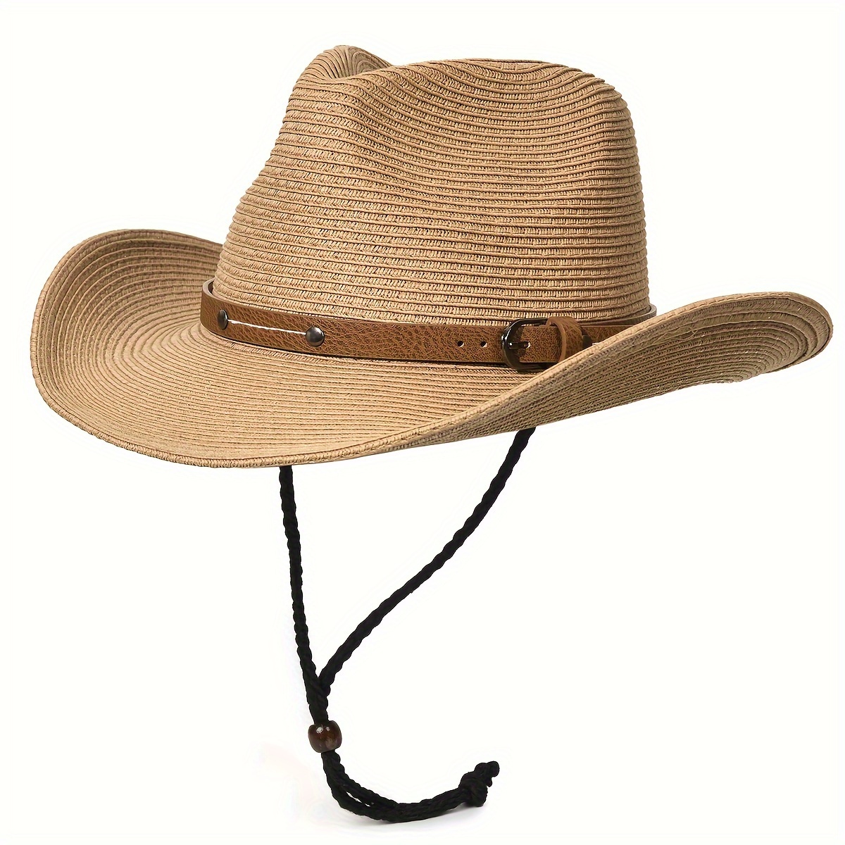 Adjustable Wide Brim Sun Hat With Reinforced Stitching Breathable Hat, Unisex, Essential For Beach Outdoor Activities, Beach Additions, Hat Style, Durable Headgear