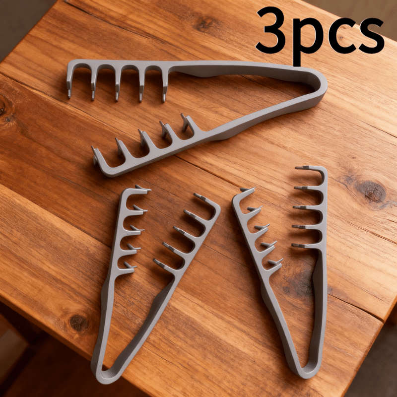TEMU 3pcs Korean Style Fluffy Texture Hair Root Comb - Hair Seam Covering Bangs Hair Comb, Suitable For Men And Women - Suitable For All Hair Types,
